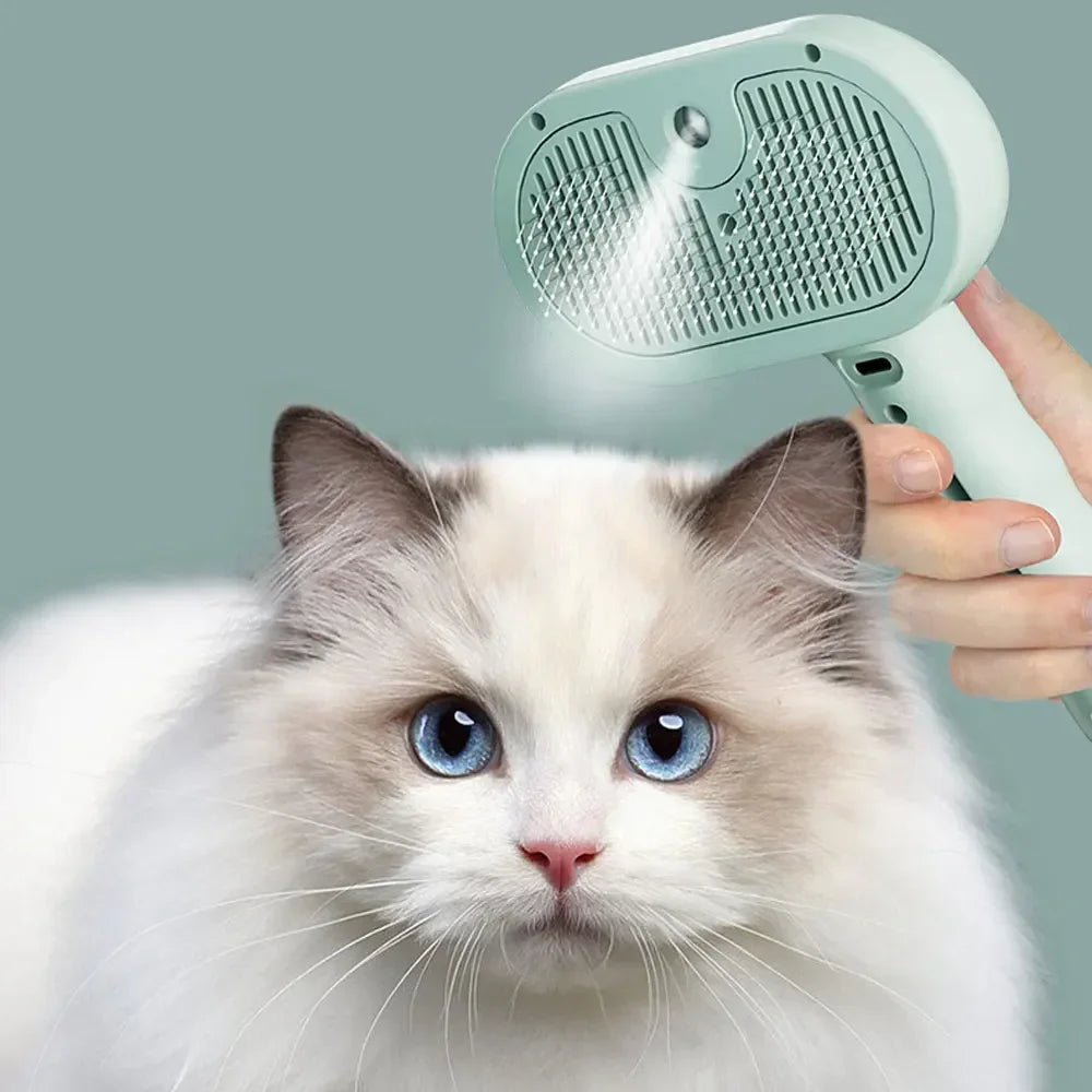 Brosse Spray Démêlante pour Chat & Chien — Toilettage Facile