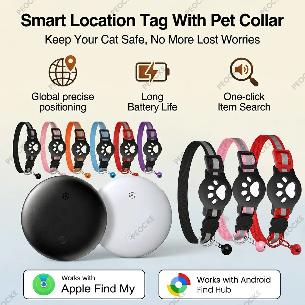 Collier GPS Connecté pour Chien & Chat — Localisation en Temps Réel