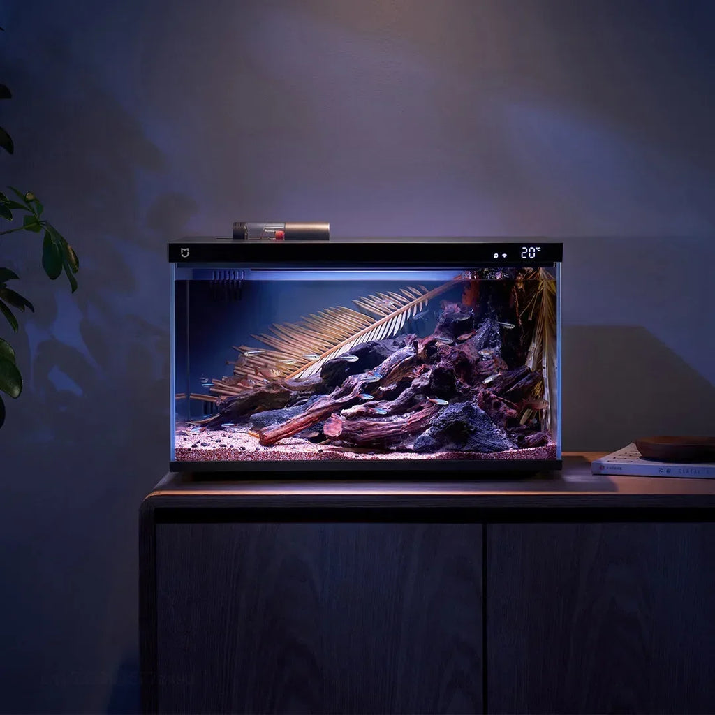 Mijia Smart Fish Tank MYG100 Work with Mijia APP Mobile Controlled Remote Feeding Smart Lighting System Light Aquarium