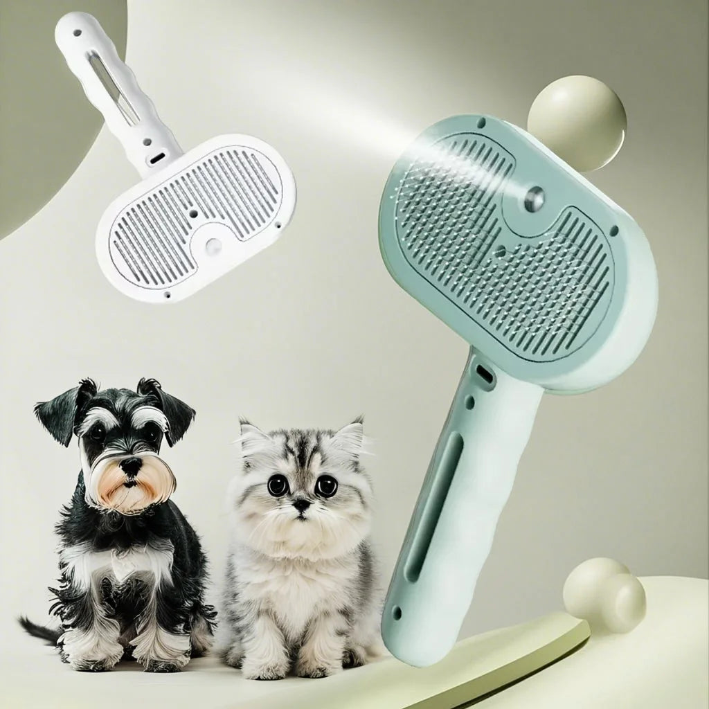 Brosse Spray Démêlante pour Chat & Chien — Toilettage Facile